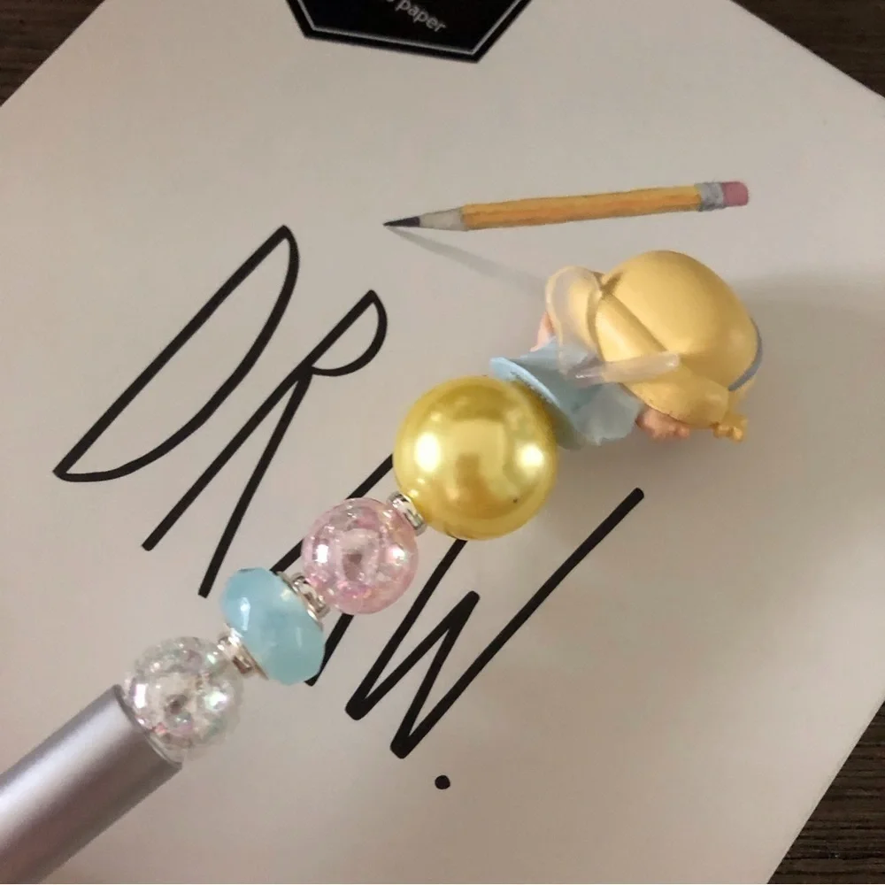 Disney Doorables: Pinocchio: The Blue Fairy handmade beaded pen